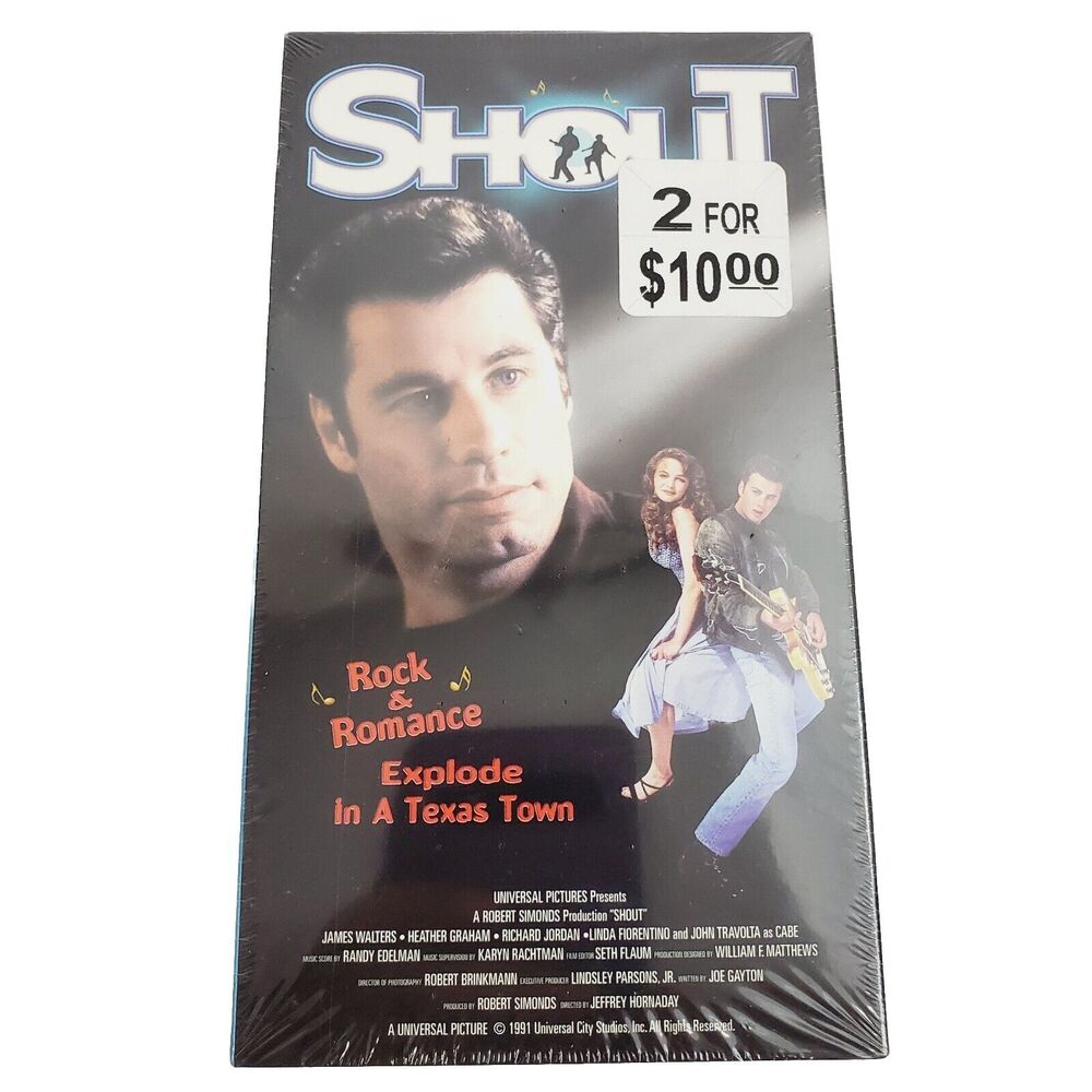 Universal Pictures Shout Movie VHS Sealed Rock & Romance 1991 Vintage PG-13 New